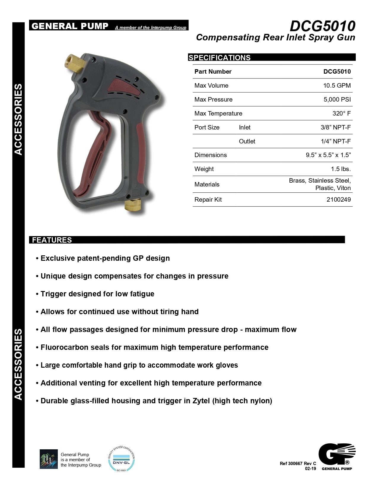 Pistola Gatillo Para Hidrolavadora - DCG5010