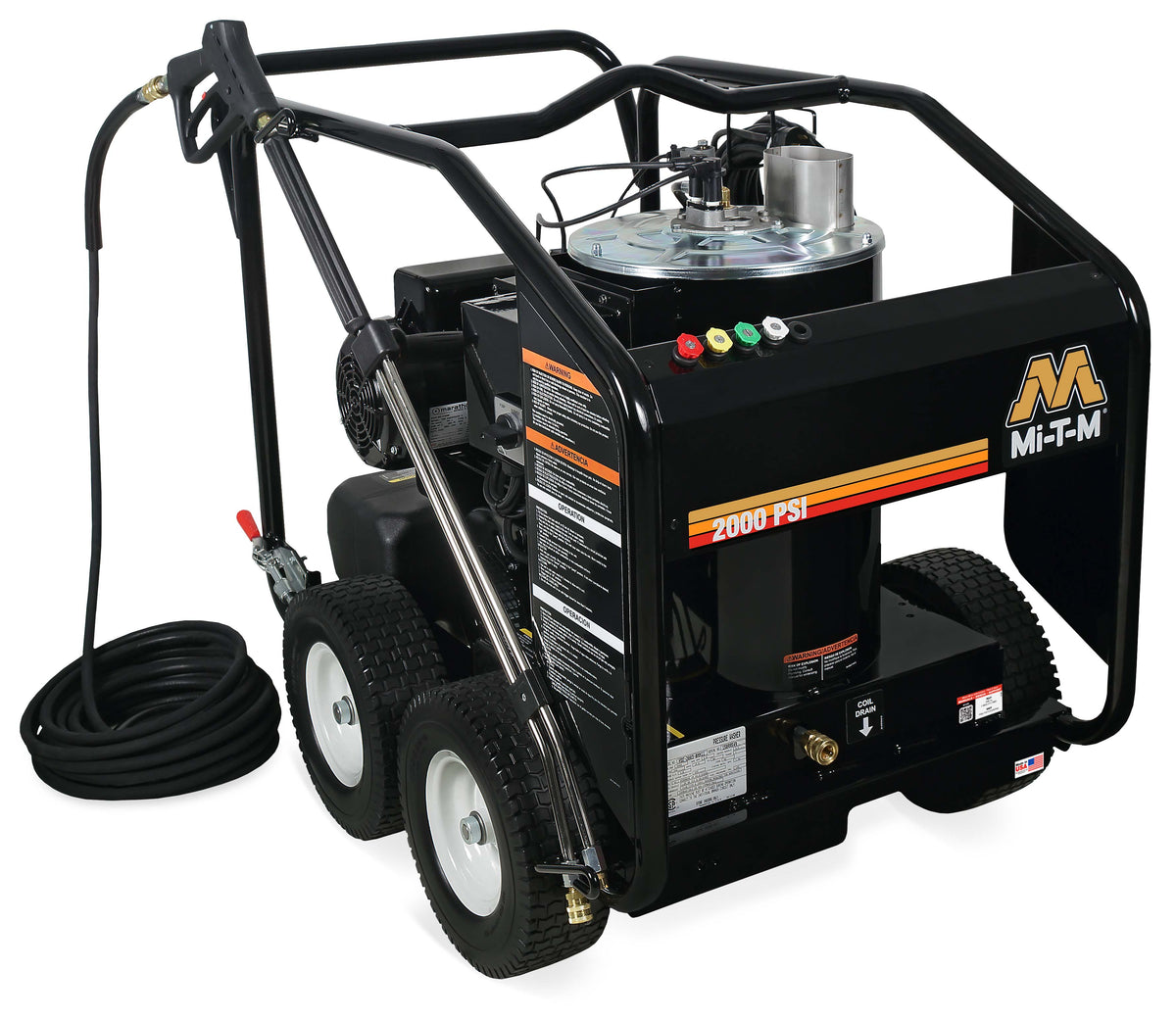 Hidrolavadora MITM Agua Caliente 2hp con Caldera diesel DH-1502-SE0E1M